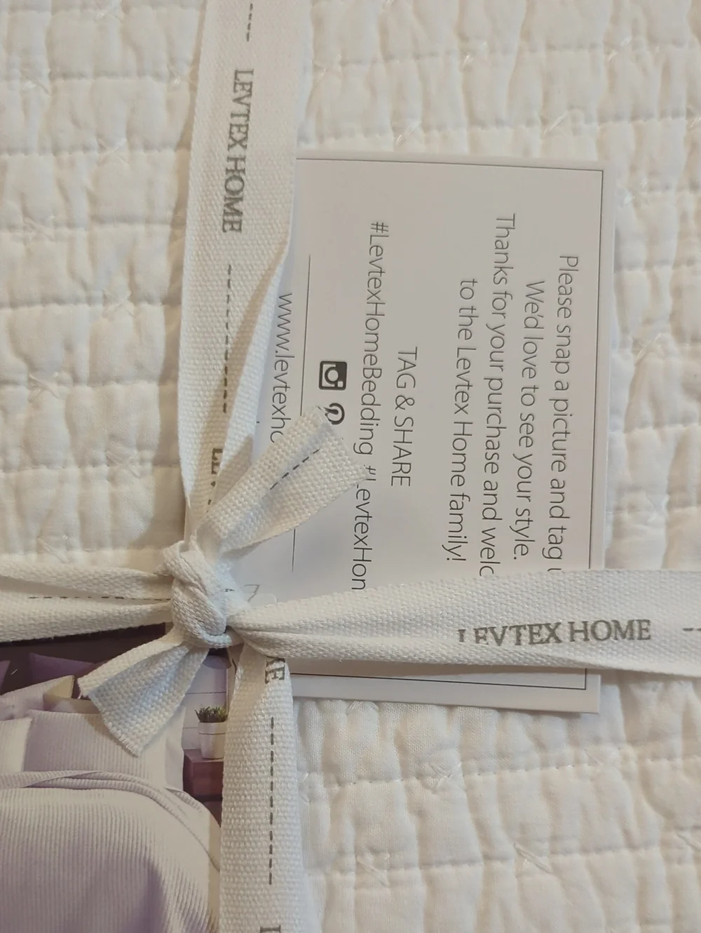 Levtex Home Cross Stitch Reversible Twin XL/Twin Quilt Set (68x86in)